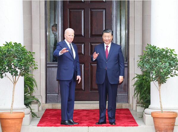 习近平同美国总统拜登举行中美元首会晤1